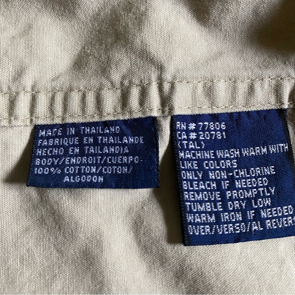 Vintage Tommy Hilfiger Light zip up Tan Jacket Size XL - Picture 5 of 11